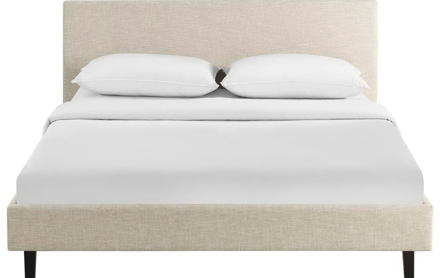 Retreat Fabric Full Bed in Beige
