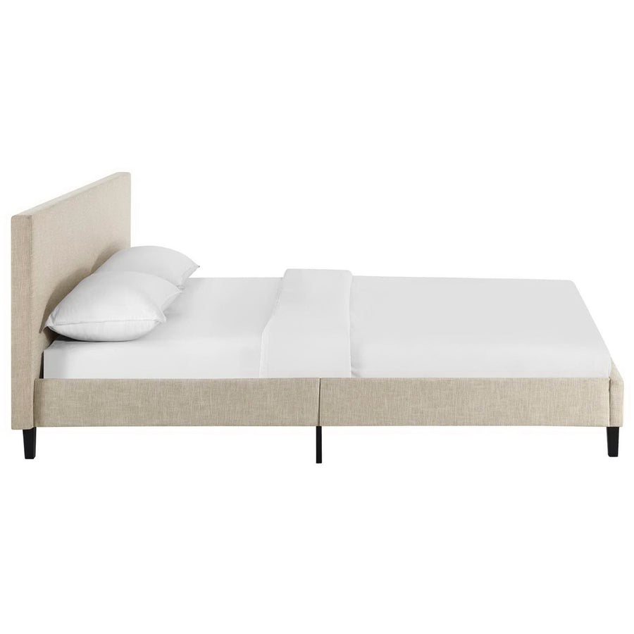 Retreat Fabric Queen Bed in Beige