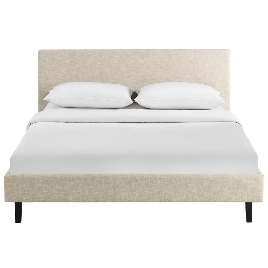Retreat Fabric Queen Bed in Beige