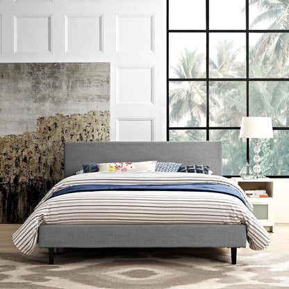 Anya Fabric Queen Bed by Furniture For America