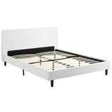 Retreat Fabric Queen Bed in White