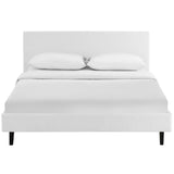 Retreat Fabric Queen Bed in White