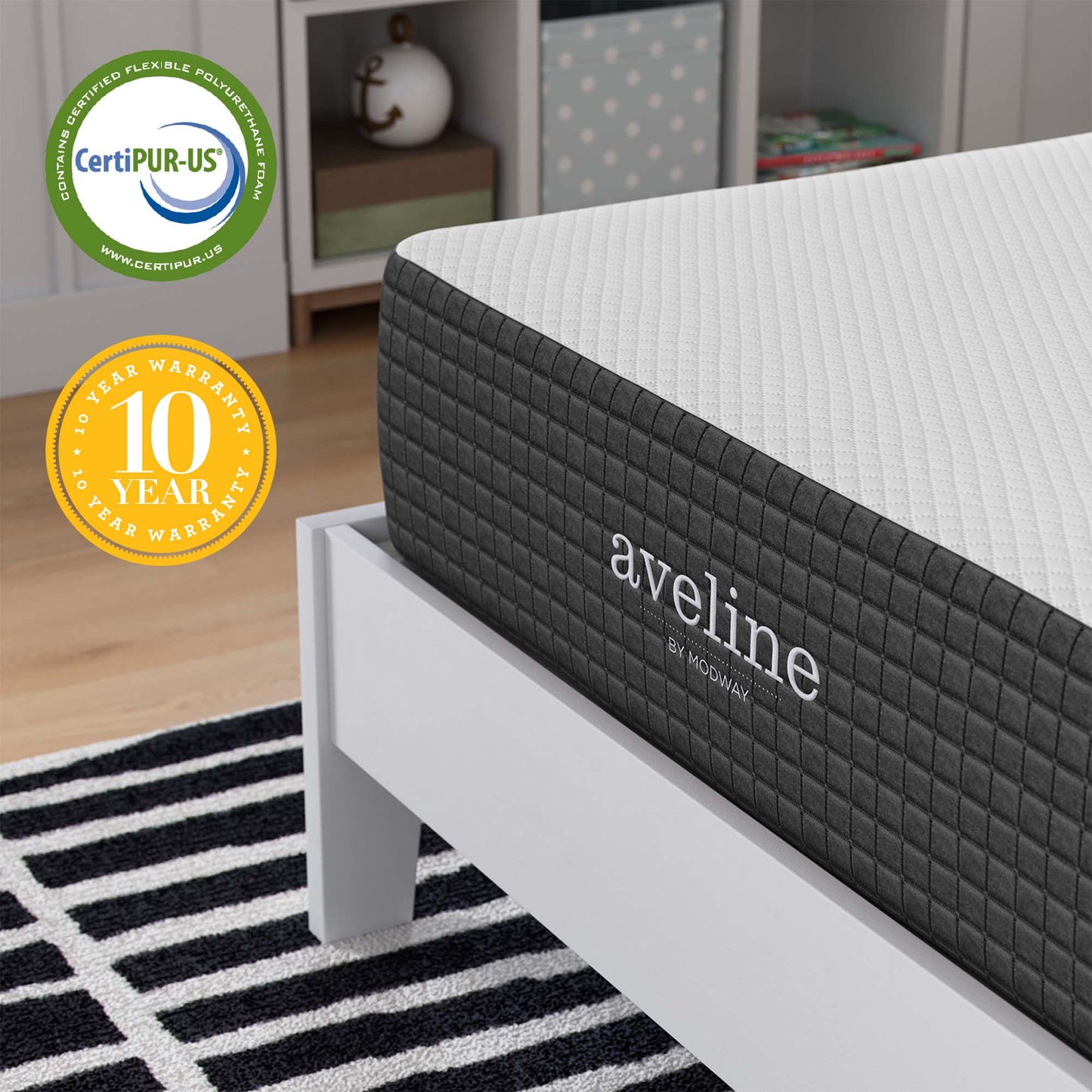 Aveline 10" Twin Mattress by Furniture For America