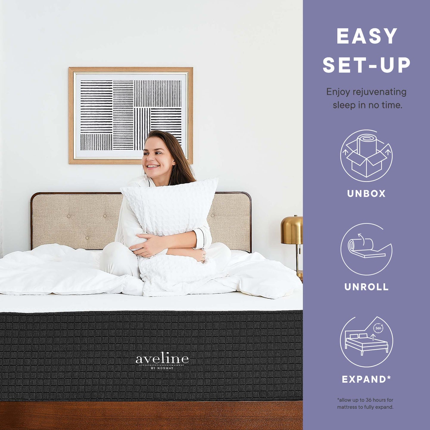 Aveline 6" King Mattress by Furniture for America