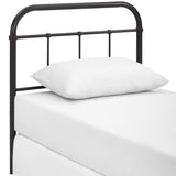 Batik Twin Steel Headboard in Brown