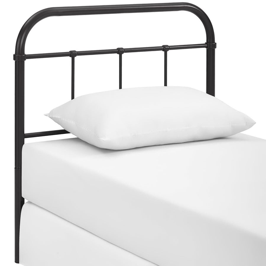 Batik Twin Steel Headboard in Brown