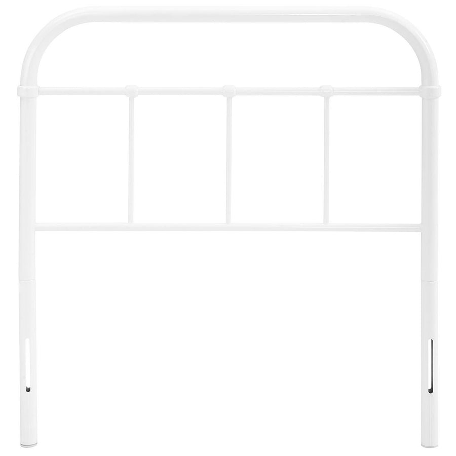 Batik Twin Steel Headboard in White