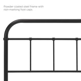 Batik Full Steel Headboard in Brown