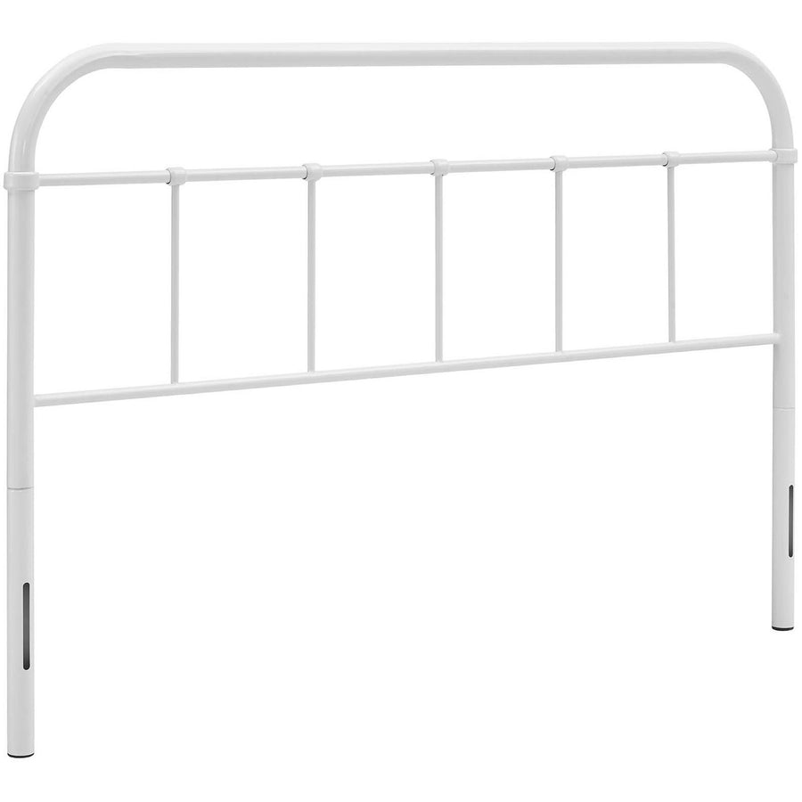 Batik Full Steel Headboard in White