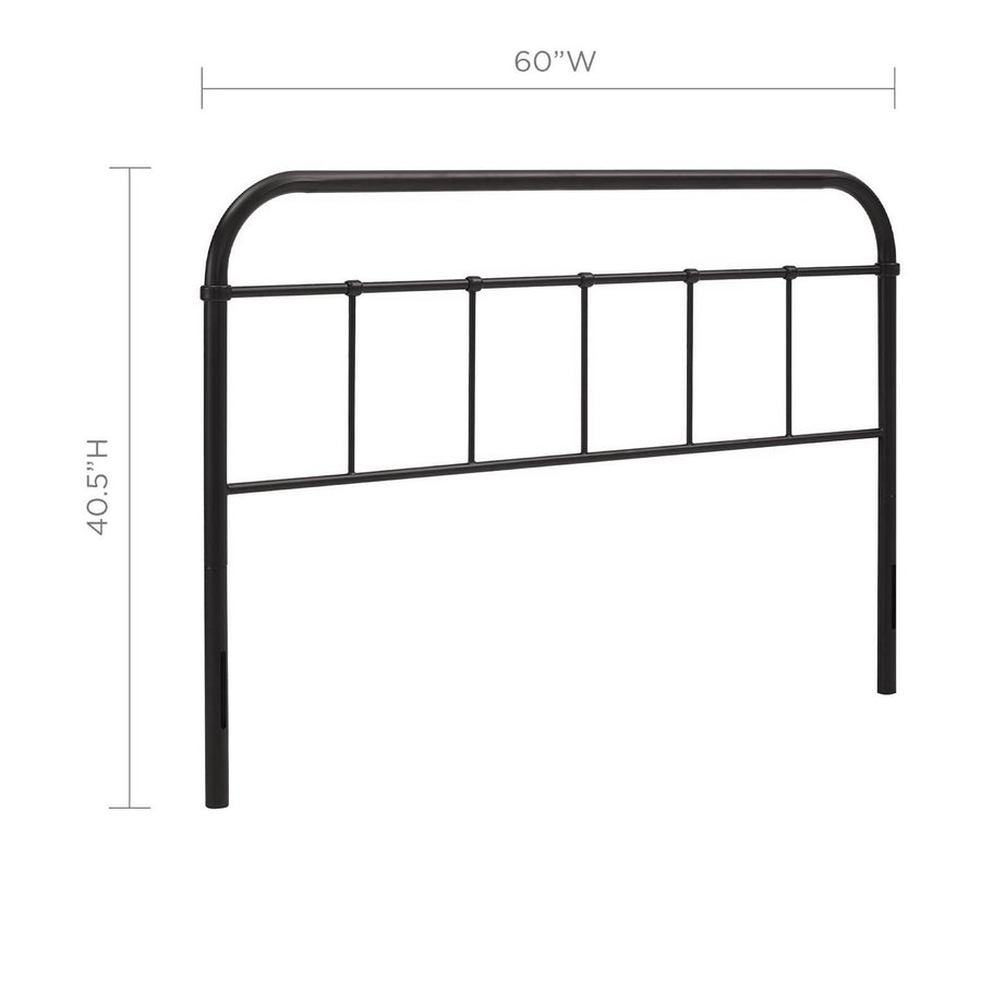 Batik Queen Steel Headboard in Brown
