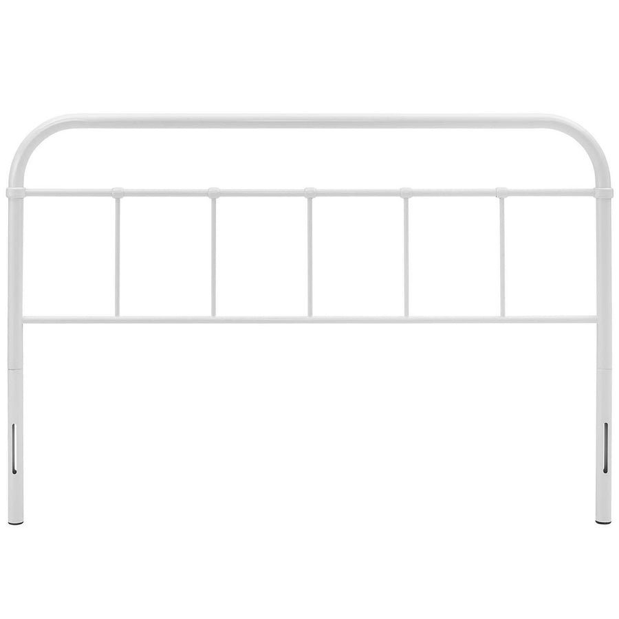 Batik Queen Steel Headboard in White