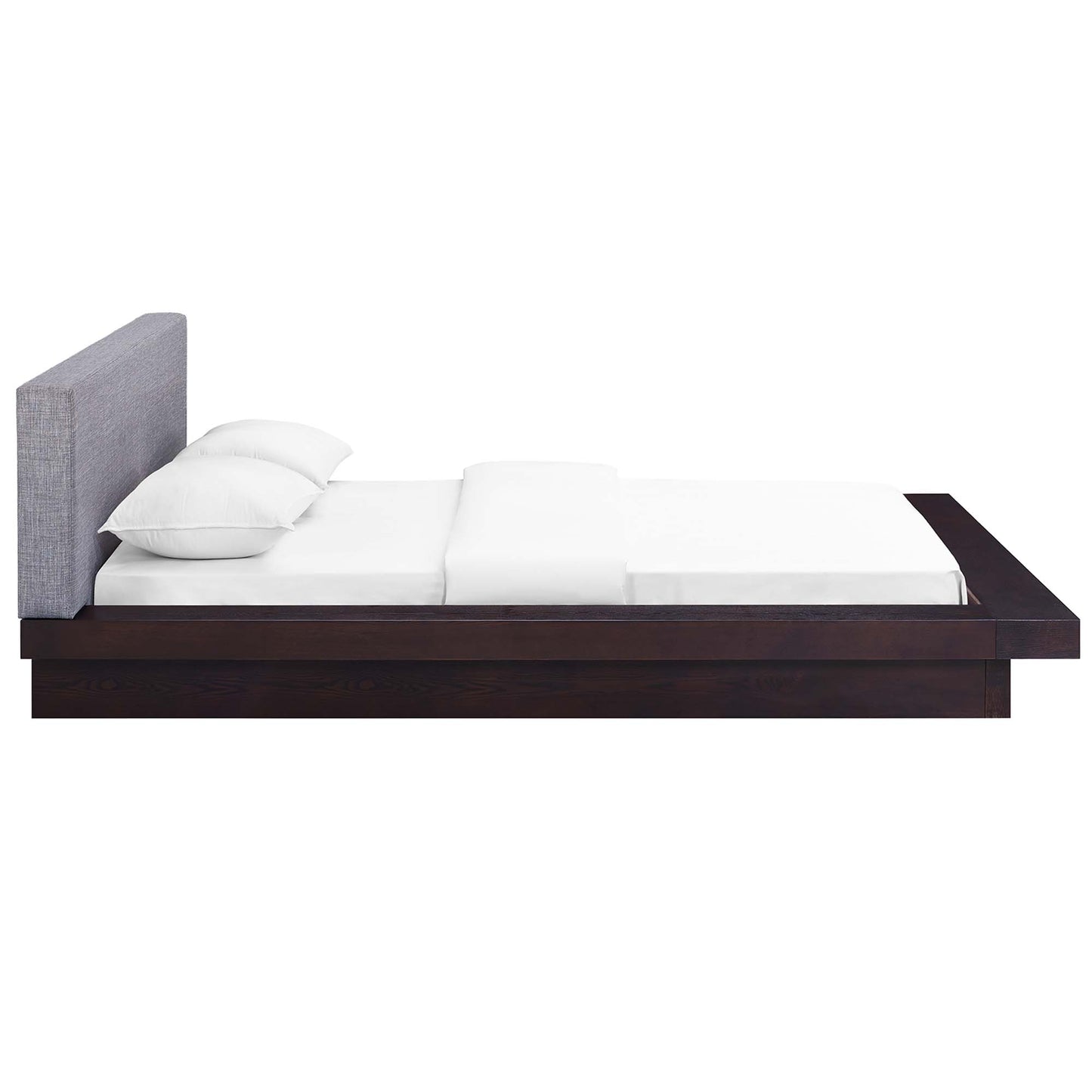 Freja Fabric Queen Platform Bed by Furniture For America