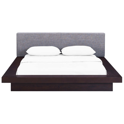 Freja Fabric Queen Platform Bed by Furniture For America