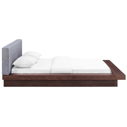 Freja Fabric Queen Platform Bed by Furniture For America