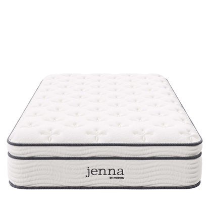 Jenna 10" Innerspring and Foam Twin Mattress by Furniture for America