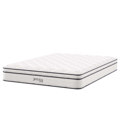 Jenna 10" Innerspring and Foam Queen Mattress by Furniture for America