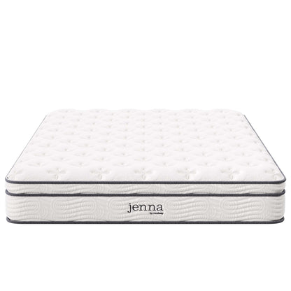 Jenna 10" Innerspring and Foam King Mattress by Furniture for America