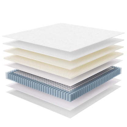 Jenna 10" Innerspring and Foam King Mattress by Furniture for America
