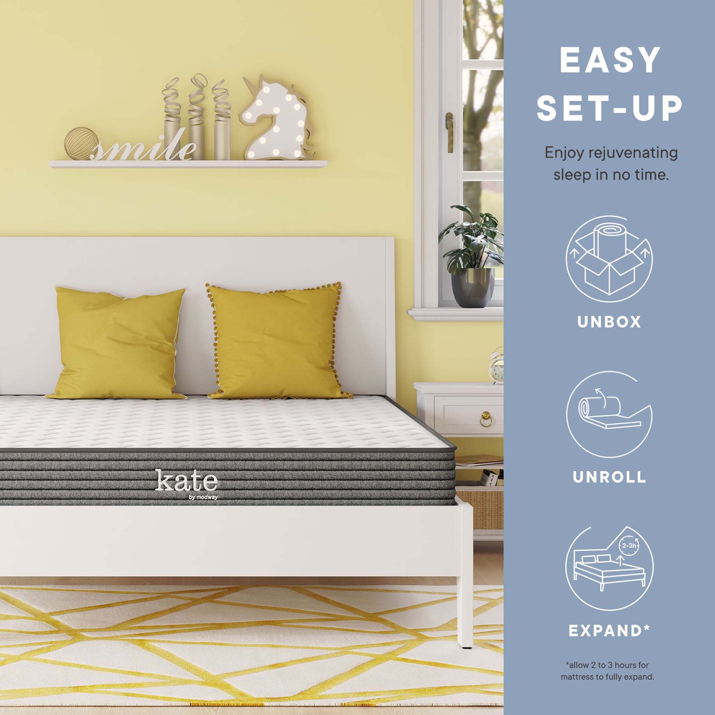 Kate 6" Full Mattress by Furniture for America