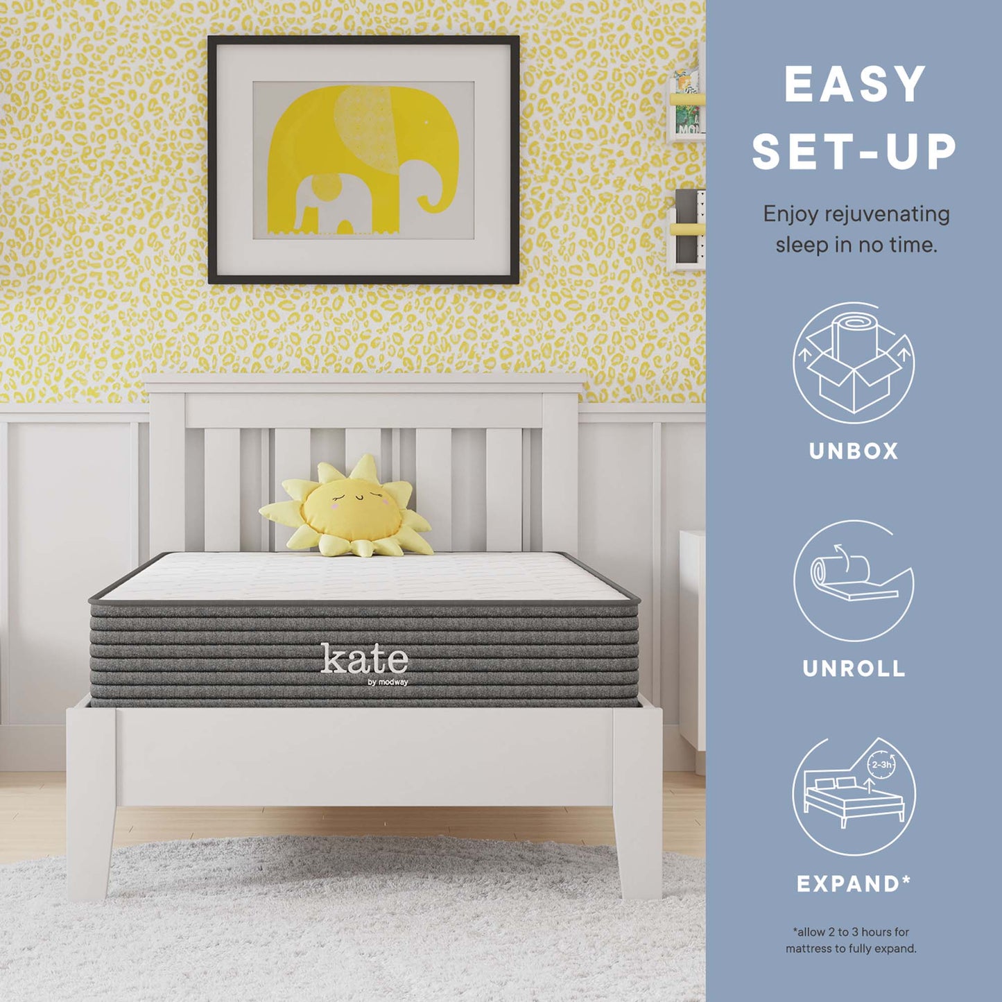 Kate 8" Twin Mattress by Furniture for America