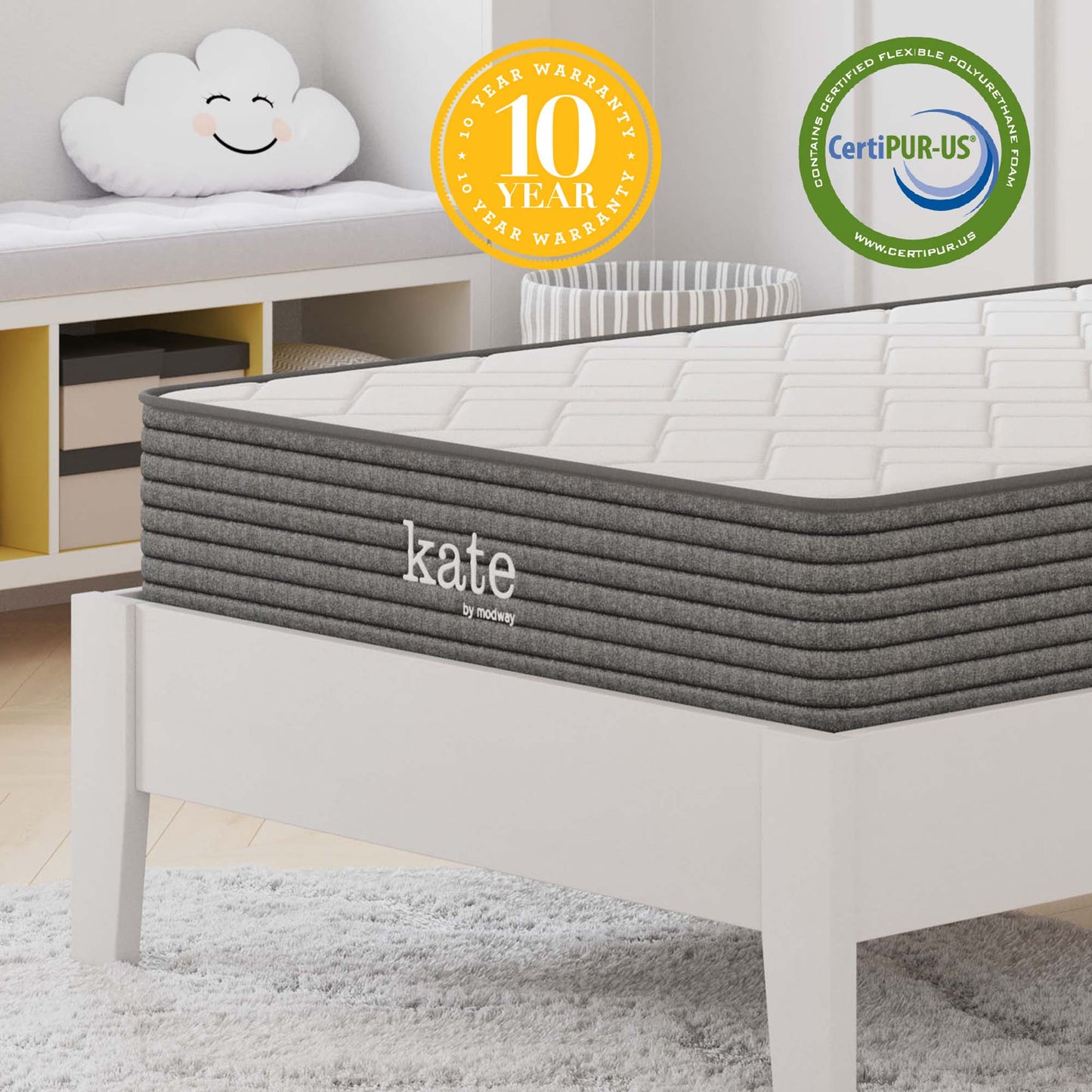 Kate 8" Twin Mattress by Furniture for America