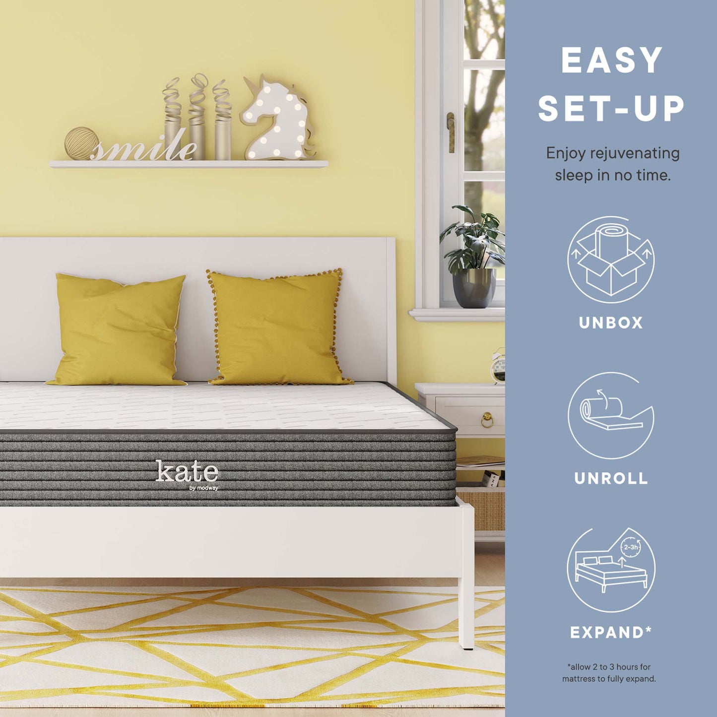 Kate 8" Full Mattress by Furniture for America