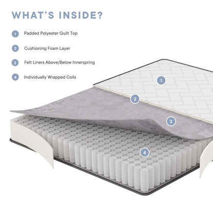 Kate 8" Queen Mattress by Furniture for America