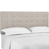 Saguaro Tufted Upholstered Linen Fabric King and California King Headboard in Beige