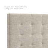 Saguaro Tufted Upholstered Linen Fabric King and California King Headboard in Beige