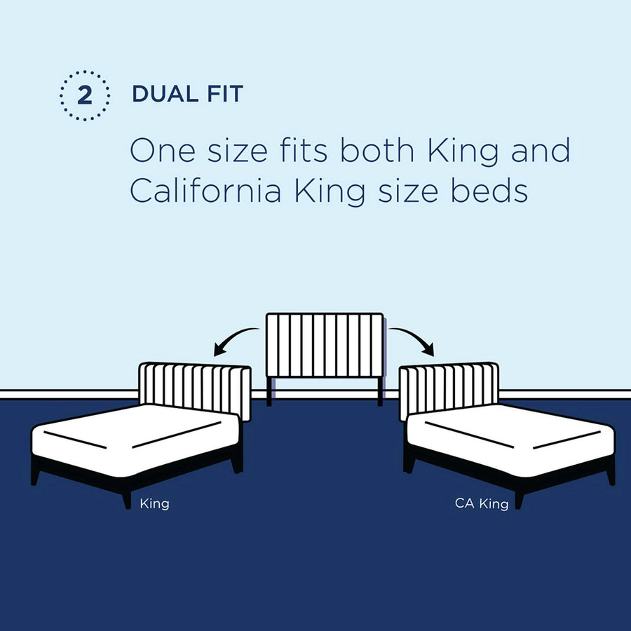 Saguaro Tufted Upholstered Faux Leather King and California King Headboard in Black