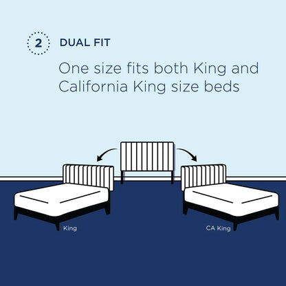 Paisley Tufted Upholstered Faux Leather King and California King Headboard by Furniture For America