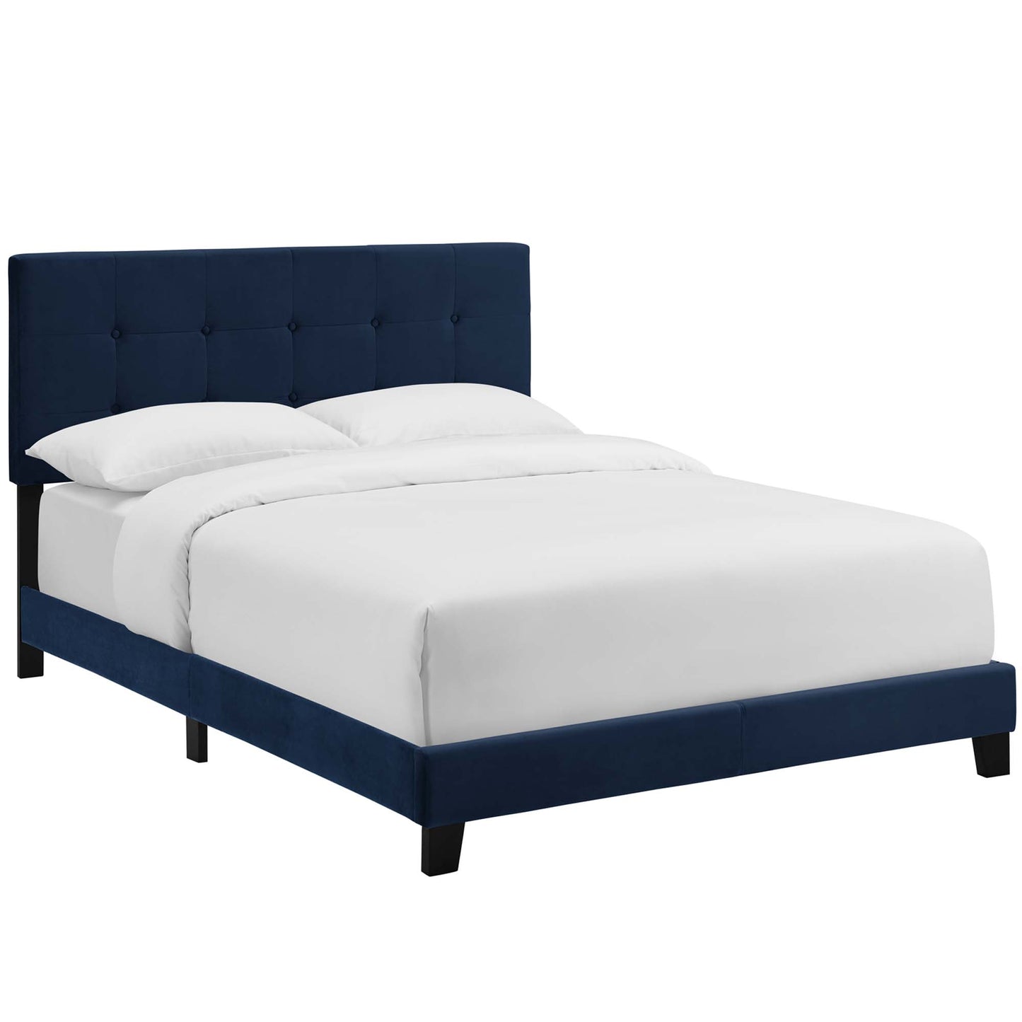 Amira Performance Velvet Full Bed by Furniture For America