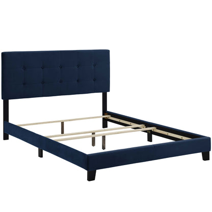 Amira Performance Velvet Full Bed by Furniture For America
