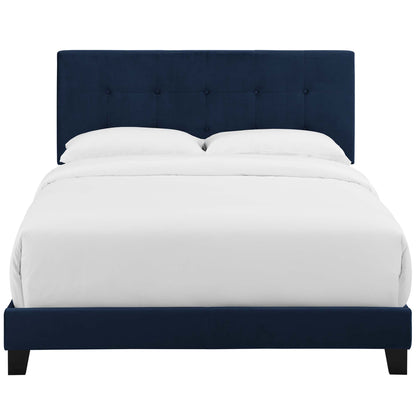 Amira Performance Velvet Full Bed by Furniture For America
