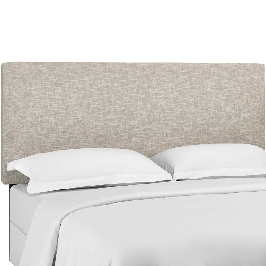 Xanthe Upholstered Linen Fabric Full / Queen Headboard in Beige