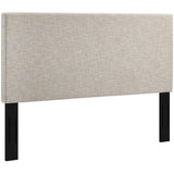 Xanthe Upholstered Linen Fabric Full / Queen Headboard in Beige