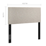 Xanthe Upholstered Linen Fabric Full / Queen Headboard in Beige
