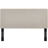 Xanthe Upholstered Linen Fabric Full / Queen Headboard in Beige