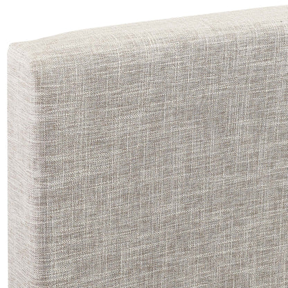 Taylor Upholstered Linen Fabric Full / Queen Headboard by Furniture For America