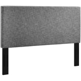 Xanthe Upholstered Linen Fabric Full / Queen Headboard in Light Gray