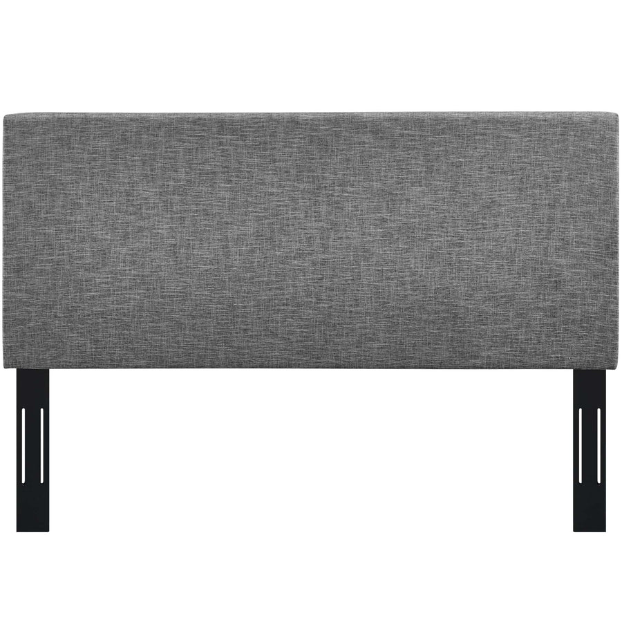 Xanthe Upholstered Linen Fabric Full / Queen Headboard in Light Gray
