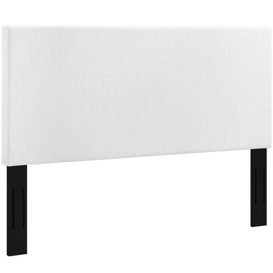 Xanthe Upholstered Linen Fabric King and California King Headboard in White