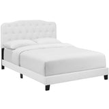 Anouk Faux Leather Full Bed in White