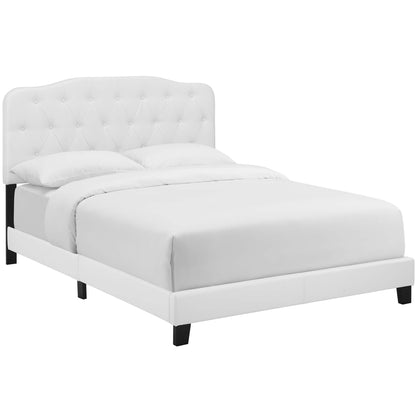 Amelia Faux Leather Full Bed by Furniture For America