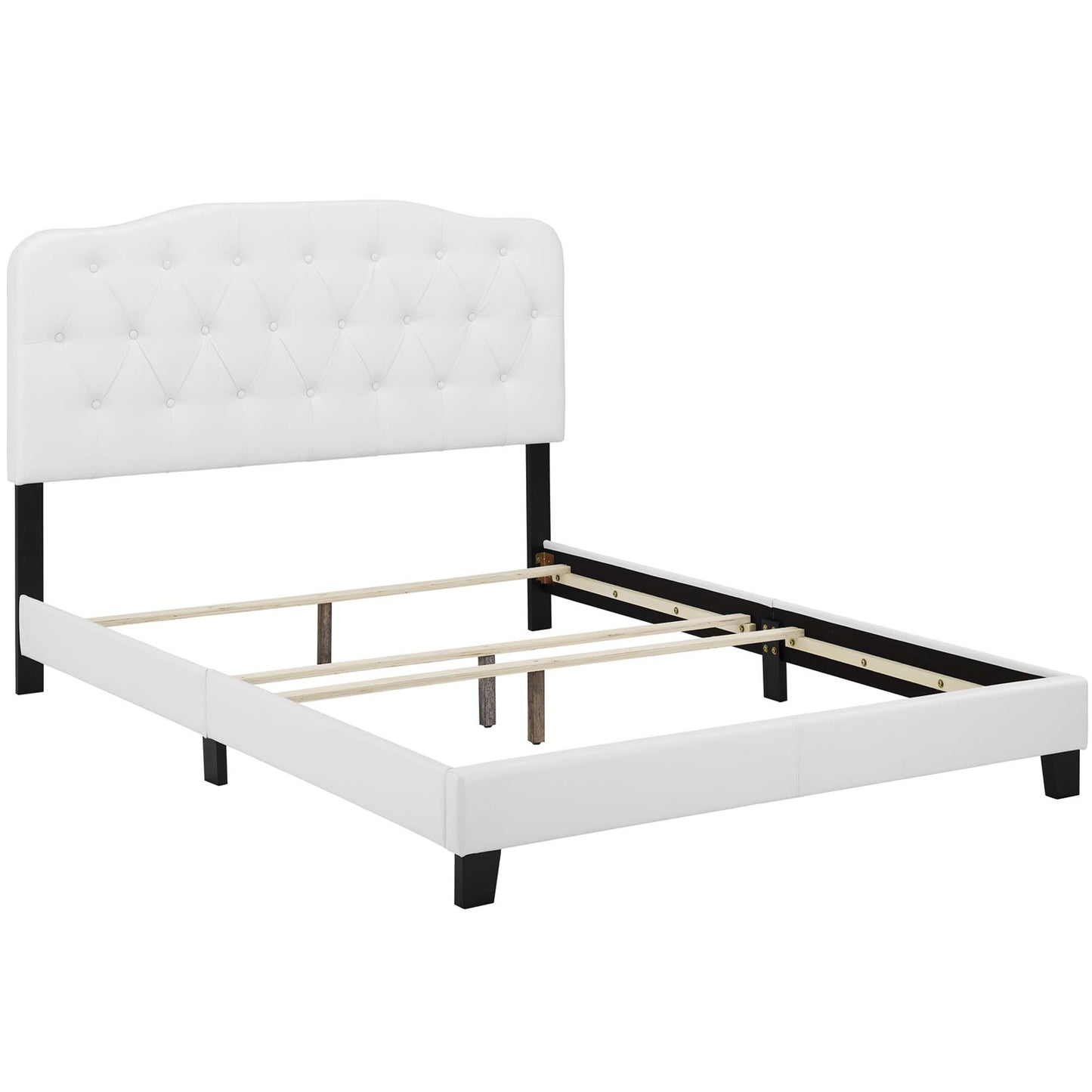 Amelia Faux Leather Full Bed by Furniture For America