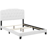 Anouk Faux Leather Full Bed in White