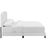 Anouk Faux Leather Full Bed in White