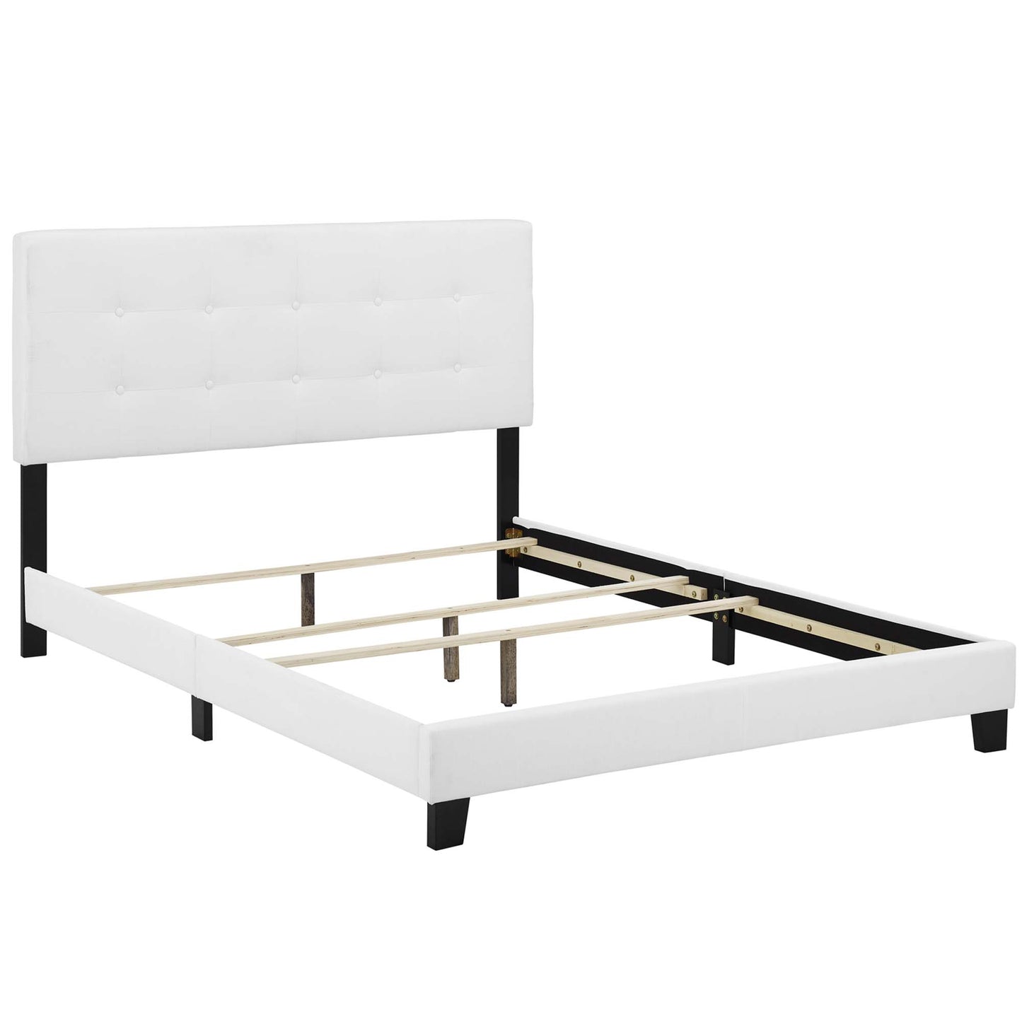 Amira Upholstered Fabric Queen Bed by Furniture For America