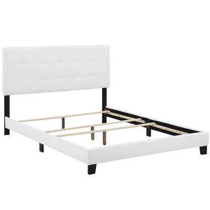 Amira Upholstered Fabric Queen Bed by Furniture For America