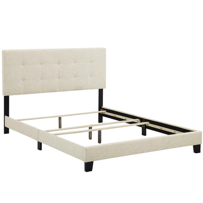 Amira Upholstered Fabric King Bed by Furniture For America